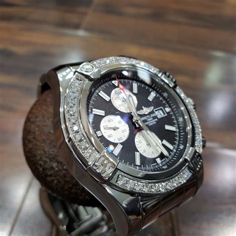 breitling super avenger 2 diamond bezel pricee|breitling super avenger ii price.